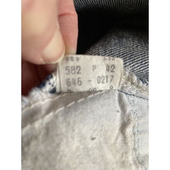 Vintage 70s Levis 646 Dark Wash High Rise Flare Crop Women's Petite 27X25 - Picture 8 of 11